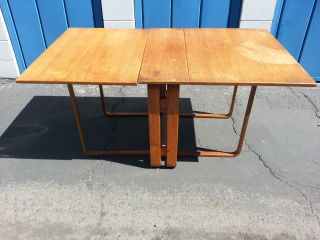 Rare Gudme Mobelfabrik Denmark Modern Drop Leaf Table Restoration Project Danish photo