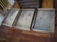 Antique Walnut 3 Drawer Eureka Country Store Spool Cabinet Thread Display Furniture photo 6