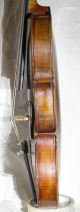 Antique ?18th C.  Bavarian? Violin With Grafted Scroll Ready To Play String photo 1