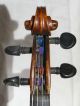 Antique ?18th C.  Bavarian? Violin With Grafted Scroll Ready To Play String photo 2