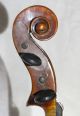 Antique ?18th C.  Bavarian? Violin With Grafted Scroll Ready To Play String photo 3