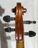 Antique ?18th C.  Bavarian? Violin With Grafted Scroll Ready To Play String photo 4