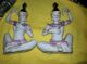 Porcelain Girl Figurine Hindu Indian Woman Porcelan Vintage Yoga Guru Decor Doll Figurines photo 3