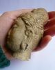 Antiquity Fragment Ancient Chinese Head Guan Yin/ Buddhavista.  Stone/clay? Rare. Chinese photo 4