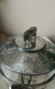 Antique Middletown Victorian Silverplate Butter Dish With Figural Cow Finial Butter Dishes photo 2