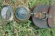 Antique Brass Push Button Sundial Pocket Compass Maritime Compass Stanley London Compasses photo 4