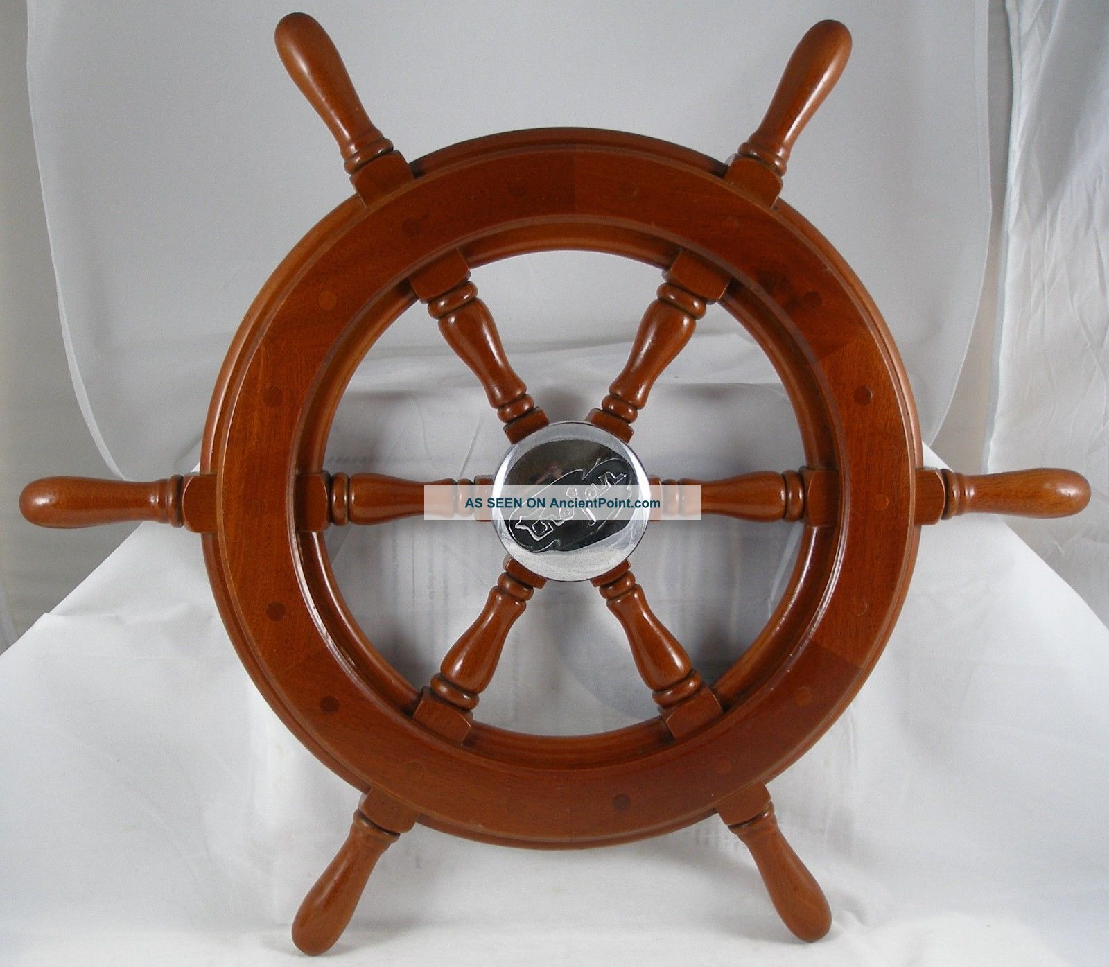 Antique Salvaged Trojan Helm Wheel Vintage Yacht Wheel Ship Wheel 22 
