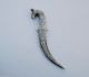 Indo Persian Mughal Islamic Sikh Rajput Silver Damascus Dagger Khanjar Jambiya India photo 9