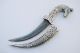 Indo Persian Mughal Islamic Sikh Rajput Silver Damascus Dagger Khanjar Jambiya India photo 1