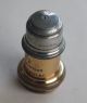 E Leitz Wetzlar Antique Brass 1/12 - Inch Oel Immersion Objective W/brass Canister Microscopes & Lab Equipment photo 2