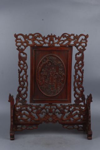 Very Fine China Hollow Sculpture Carved Wooden Screens photo