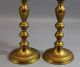 Pair Antique 1840s Brass Whale Oil Lamps W/ Burners,  Nr Primitives photo 4