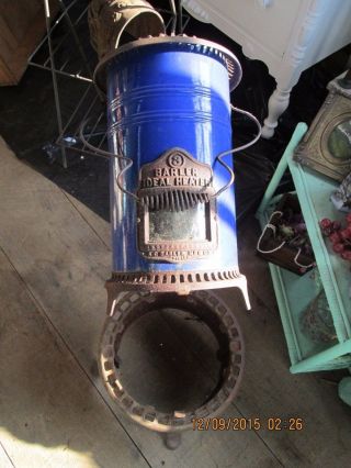 Antique Enamel Porcelain Barler 3 Stove Heater Lantern Buy Before I Restore It photo