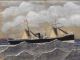 Antique 19thc H.  Johnson Maritime British Steamship Camerata Gouache Painting Other Maritime Antiques photo 2