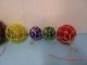 Five Fishing Floats Single Round Vintage?? (5 Different Colors) Fishing Nets & Floats photo 1
