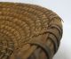 Antique 19th C Primitive Pennsylvania Handwoven Rye Straw Basket Bowl Nr 9 Yqz Primitives photo 6