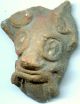 Pre - Columbian 2 Colima Demon Figure Heads,  Ca; 300 Bc - 100 Ad The Americas photo 4
