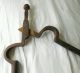 Fireplace Tongs Wrought Iron Antique Hand Forged Hearth Ember 1800s Hearth Ware photo 3