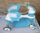 Vintage Mid Century 1950 ' S Taylor Tot Baby Stroller - Blue And White Baby Carriages & Buggies photo 5