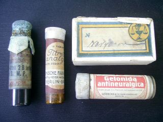 Antique German Apothecary Drugs/medicine Bottle Apothecary Pharmacy/berlin 1900 photo