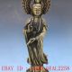 Chinese Brassr Handwork Carved Kwan - Yin Statue Buddha photo 1