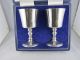 Lovely Cased Solid Silver Goblets - Richly Gilded - 390g London 1973/74 Cups & Goblets photo 2