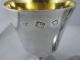 Lovely Cased Solid Silver Goblets - Richly Gilded - 390g London 1973/74 Cups & Goblets photo 5