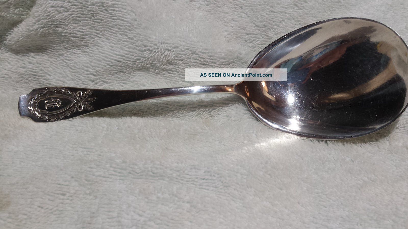 Alvin Sterling Silver Flatware Pattern Apollo Berry Spoon Flatware & Silverware photo