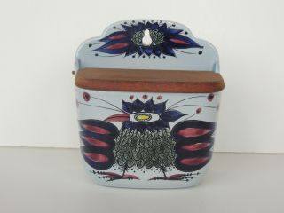 Royal Copenhagen Salt Box Tenera By Beth Breyen Design Midcentury Bird Teak Lid photo