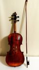 19th Century German Stradivarius Cremonensis Reproduction Inlaid Violin 4/4 String photo 1