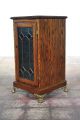 Slot Machine Oak Stand Cabinet W/leaded Glass Door C.  1920 ' S 1900-1950 photo 10