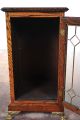 Slot Machine Oak Stand Cabinet W/leaded Glass Door C.  1920 ' S 1900-1950 photo 3