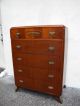 Mahogany Carved Chest Of Drawers By Northern Furniture 5513 1900-1950 photo 2