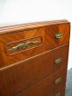 Mahogany Carved Chest Of Drawers By Northern Furniture 5513 1900-1950 photo 5
