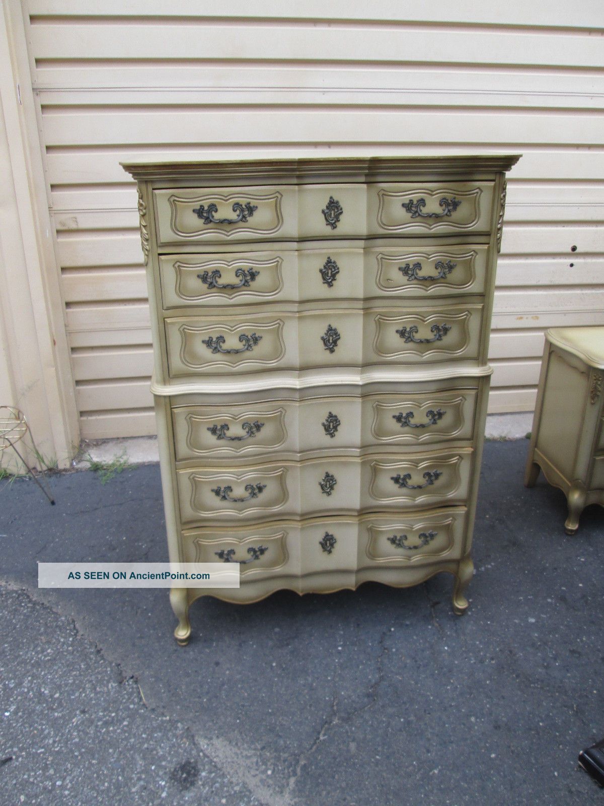 55957 French Provincial High Chest Dresser Post-1950 photo