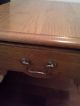 Vintage Table Oak Queen Anne End,  Side With Drawer Usa Unknown photo 6