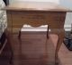 Vintage Table Oak Queen Anne End,  Side With Drawer Usa Unknown photo 7