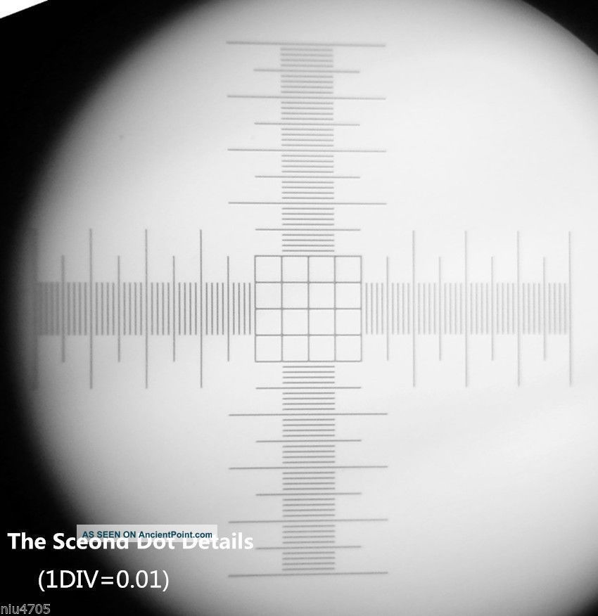 0. 01mm Microscope Stage Micrometer Calibration Slide With 4 Dots