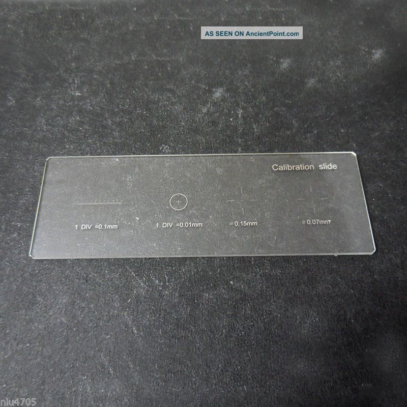 0. 01mm Microscope Stage Micrometer Calibration Slide With 4 Dots