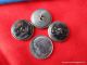 2864 – 3 Matching Standing Deer In Woods Small Picture Buttons Buttons photo 1