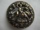 2467 – I –stunning Xl “satyr On A Lion” Antique Brass Button 16 Cut Steel Border Buttons photo 1