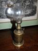 Antique French Lampe Nickel Oil Lamp Style Pigeon/ Brass Reflector & Shade Lamps & Lighting photo 3