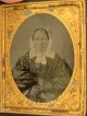 19thc Antique Civil War Era Lady & Gentleman Double Union Case Ambrotype Photo Victorian photo 2