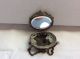 Victorian Chatelaine 1900 Jeweled Brass Griffin Mesh W/ Mirror Purse As Found Victorian photo 3