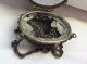 Victorian Chatelaine 1900 Jeweled Brass Griffin Mesh W/ Mirror Purse As Found Victorian photo 4
