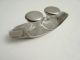 Wmf Wilhelm Wagenfeld Max & Moritz Mid Century Salt & Pepper Shakers W/tray Xlnt Mid-Century Modernism photo 1