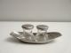 Wmf Wilhelm Wagenfeld Max & Moritz Mid Century Salt & Pepper Shakers W/tray Xlnt Mid-Century Modernism photo 6