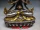 Vintage Tibet Silver Copper Gilt Tibetan Buddhism Statue - - Buddha Buddha photo 5