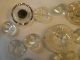 24 Clear Glass Decorative Vintage Buttons,  Ornate,  Gold Trimmed,  Faceted Buttons photo 4
