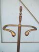 Mid Century Modern Brass Fire Place Tools W/ Stand Turned Handle - 20th.  Century Hearth Ware photo 6